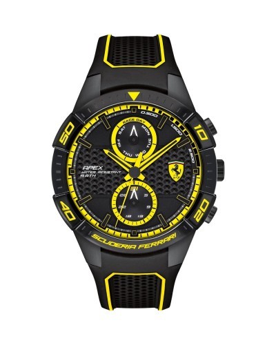 Orologio Ferrari Apex Multifx Silicone Black/Yellow 44mm FE-083-0633